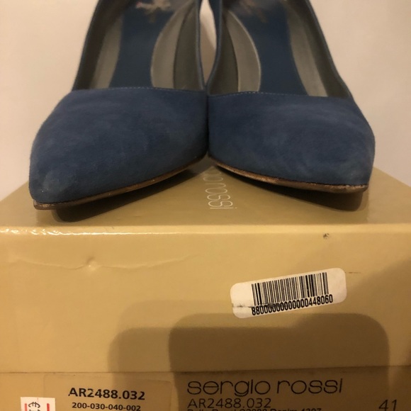 Sergio Rossi Denim Heels 41 - Picture 4 of 8